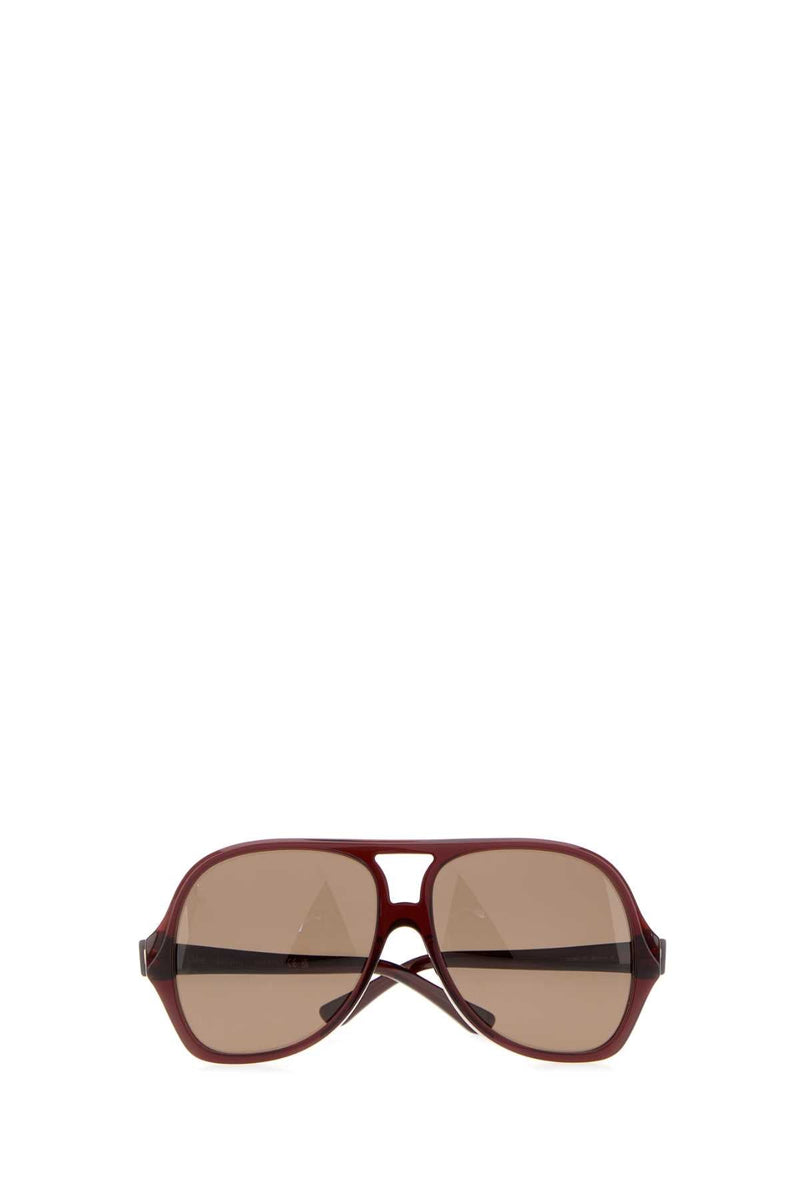 Chloé Glasses Oversized Acetate Sunglasses — Brown Exterior