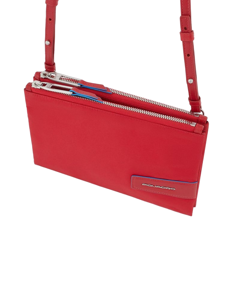 Piquadro Recycled Nylon Clutch — Red
