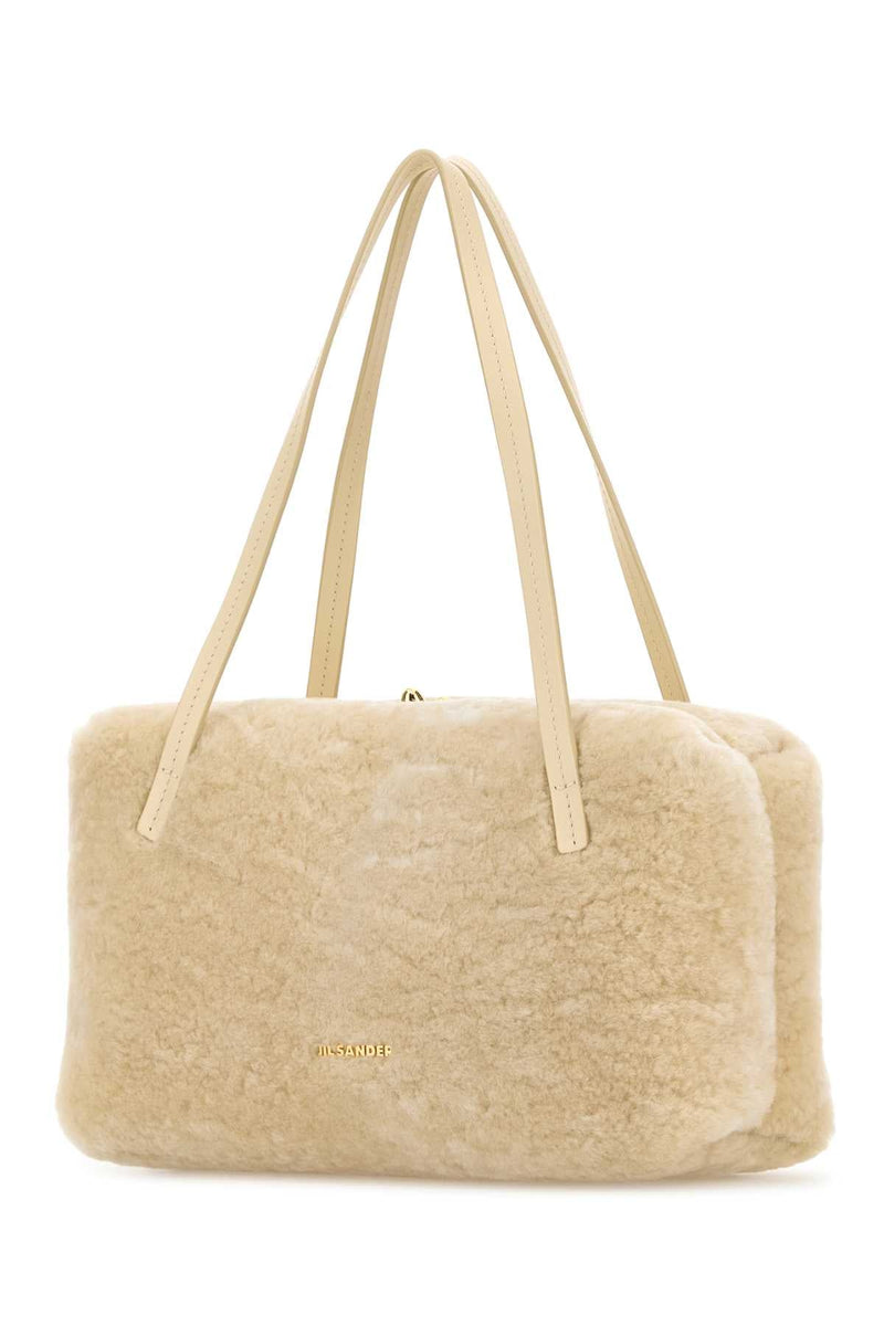 Jil Sander Goji Pillow Shoulder Bag — Beige
