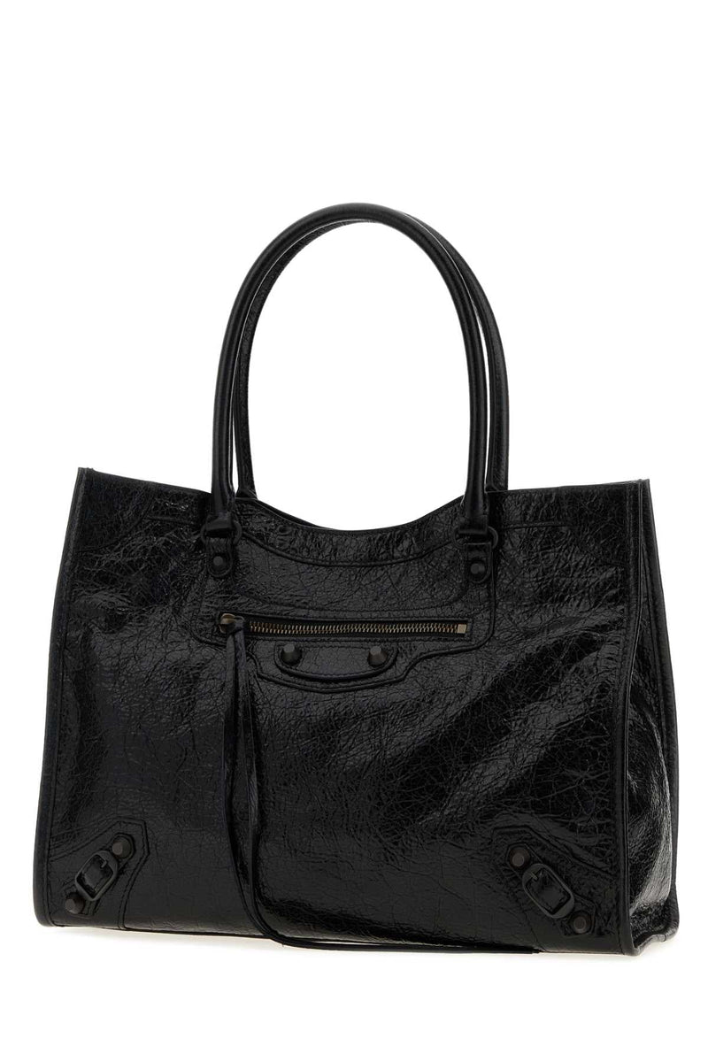 Balenciaga City Shoulder Bag — Black