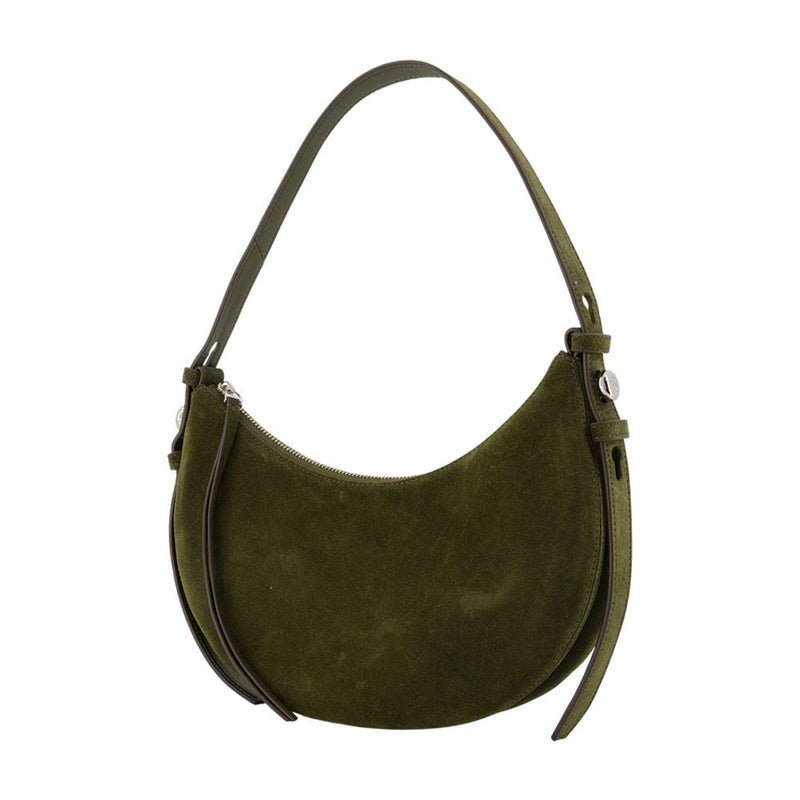 Tory Burch Romy Half Shoulder Bag — Green Calfskin