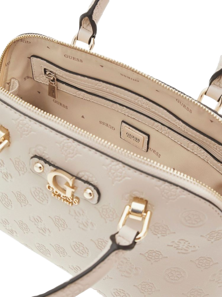 Guess Top Handle Bag — Beige Polyurethane
