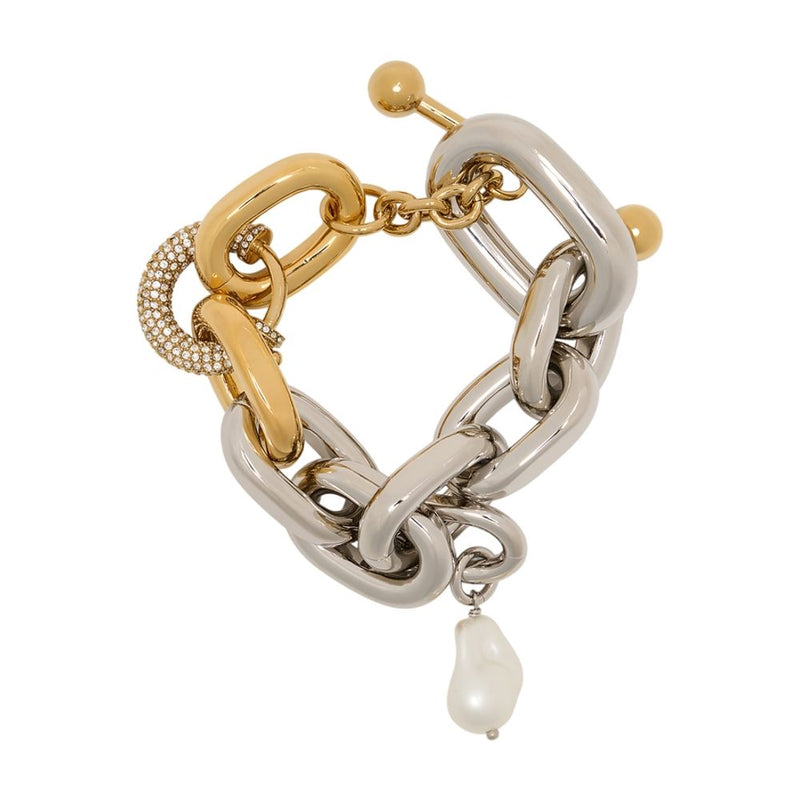 Rabanne Chunky Chain-Link Bracelet — Gold Metal Bracelets