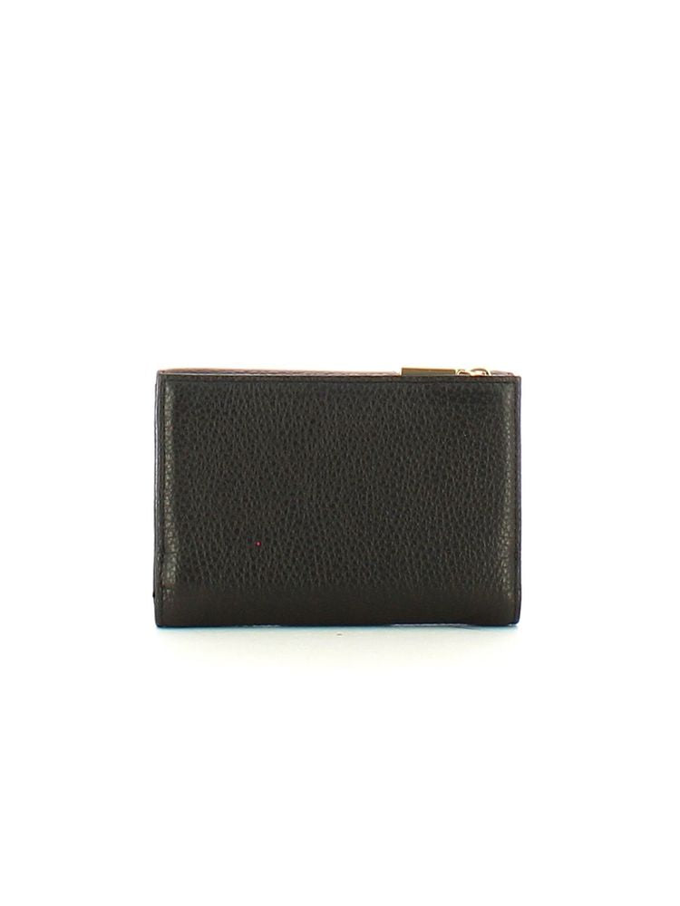 Coccinelle Grained Cowhide Wallet — Black