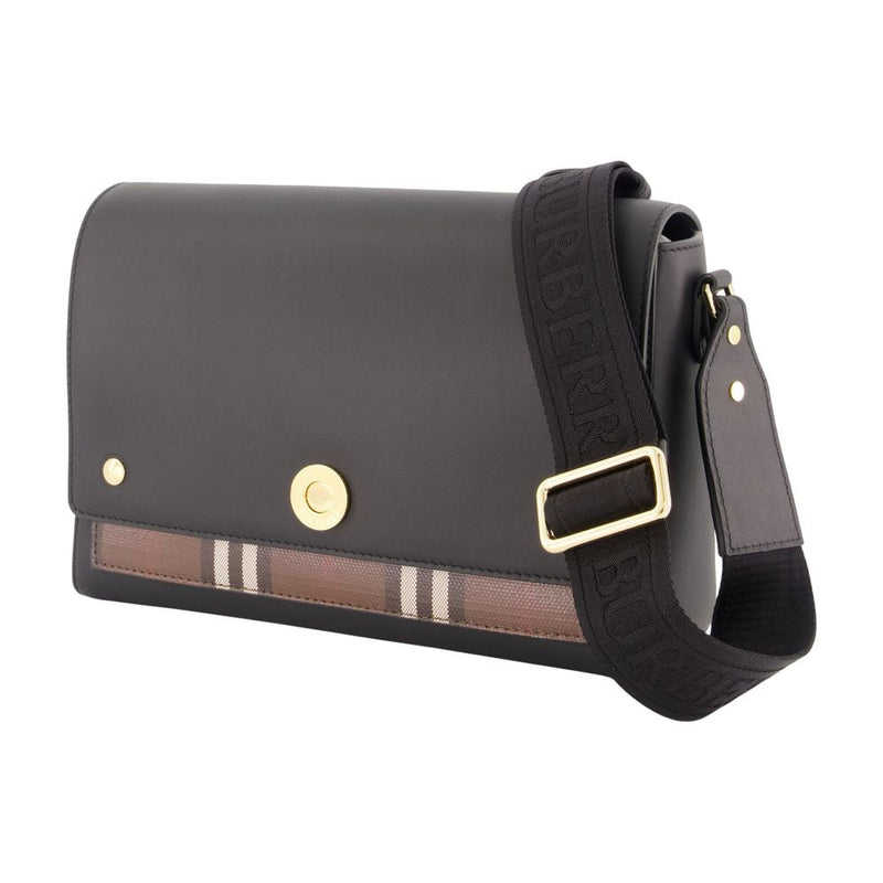 Burberry Shoulder Bag — Black Calfskin