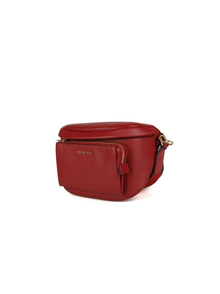 Michael Kors Slater Shoulder Bag — Red 89.coated Canvas