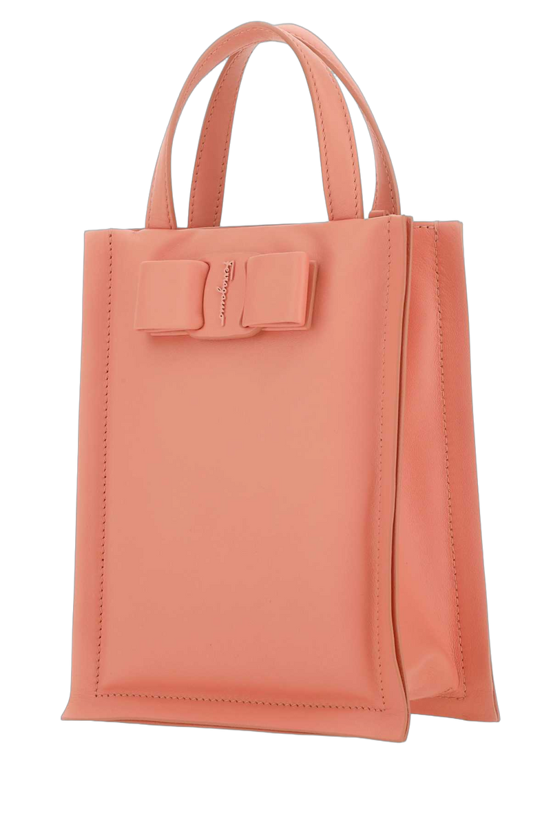 Ferragamo Corallo Top Handle Bag — Pink