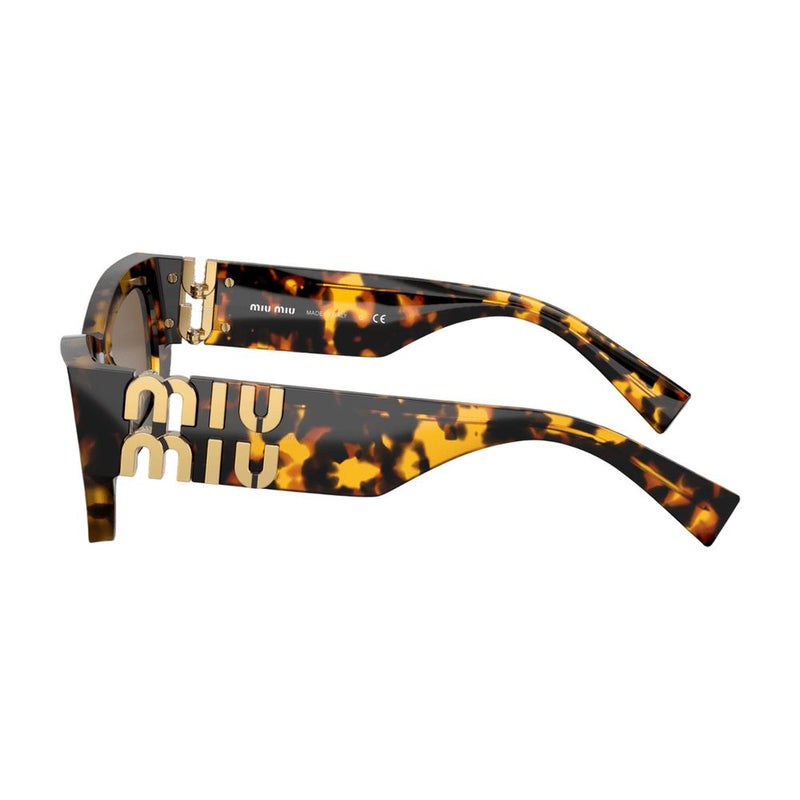 Miu Miu 0mu09ws-Vau06b53 Tortoiseshell Acetate Sunglasses — Brown