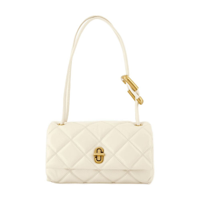 Marc Jacobs Quilted Cowhide Shoulder Bag — White