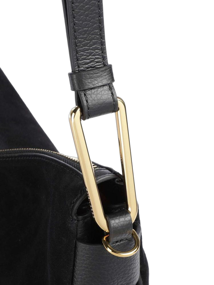 Coccinelle Magie Shoulder Bag — Black Cowhide