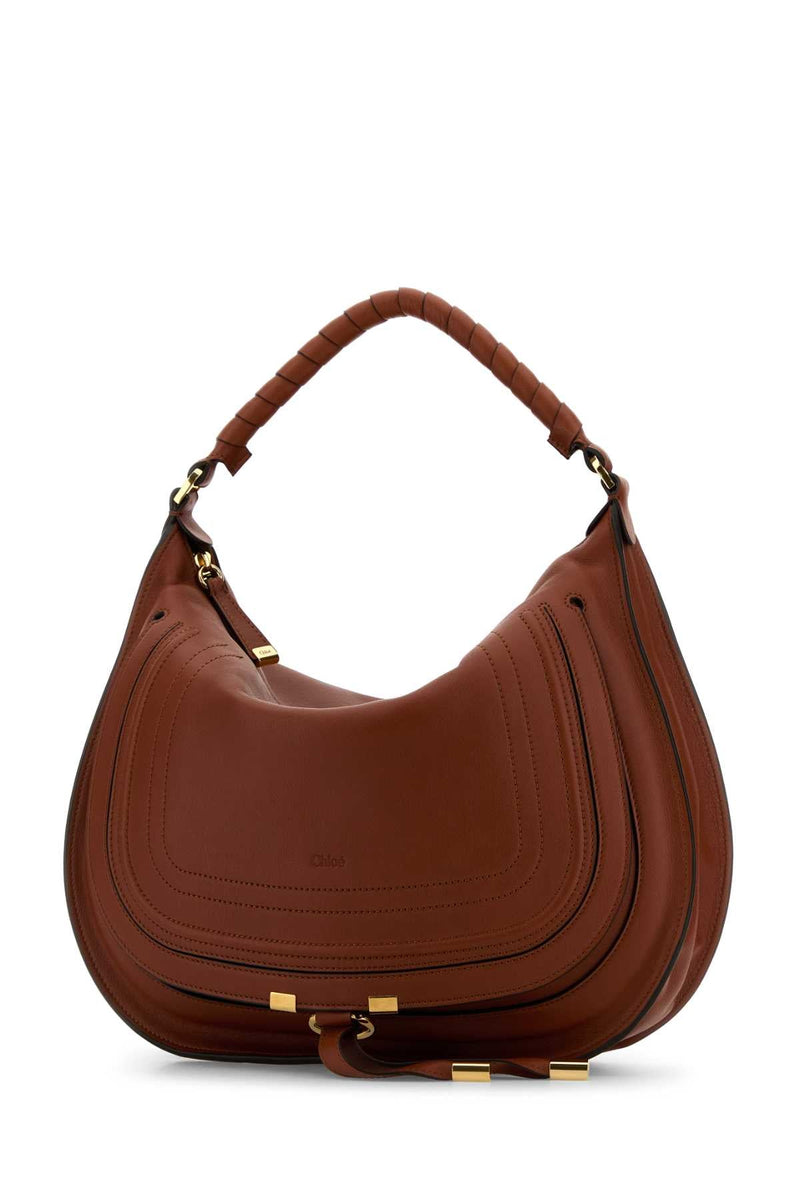 Chloé Marcie Shoulder Bag — Brown