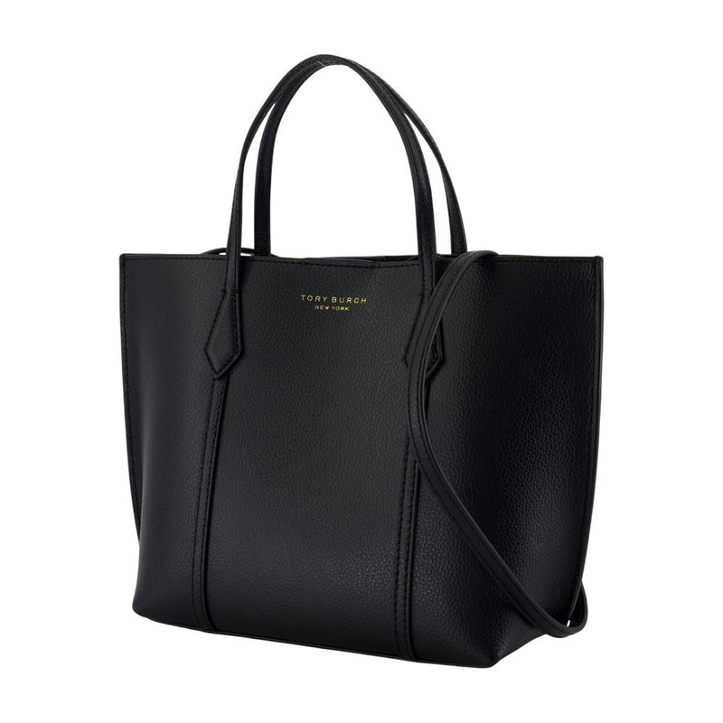 Tory Burch Perry Tote Bag — Black Cowhide