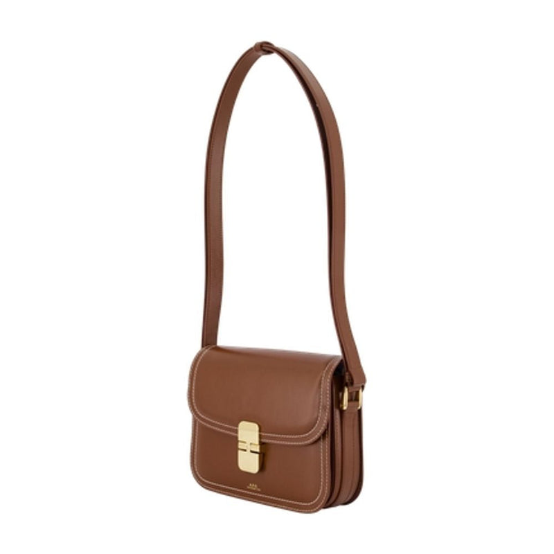 A.p.c. Grace Crossbody Bag — Brown Cowhide