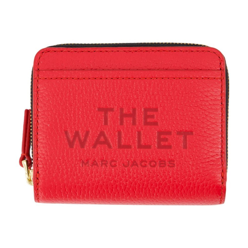 Marc Jacobs Compact Leather Wallet — Red Cowhide