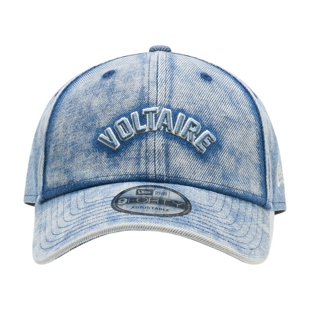 Zadig & Voltaire Owht01159-409 Cotton Denim Baseball Cap — Blue Caps
