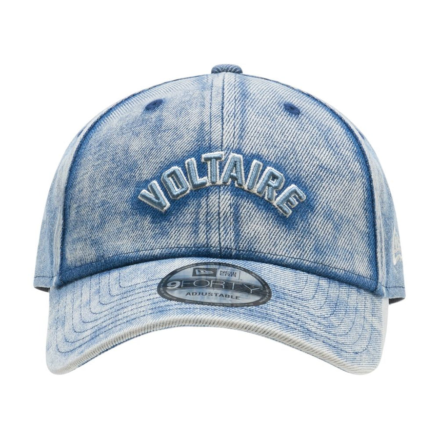 Zadig & Voltaire Owht01159-409 Cotton Denim Baseball Cap — Blue Caps