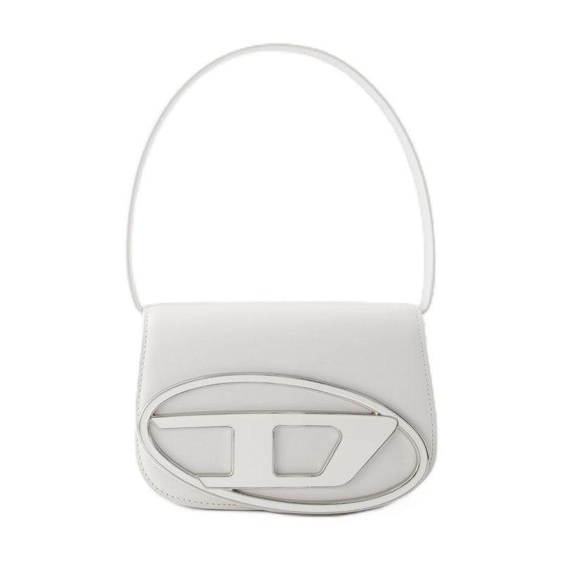 Diesel Cowhide Leather Shoulder Bag — White