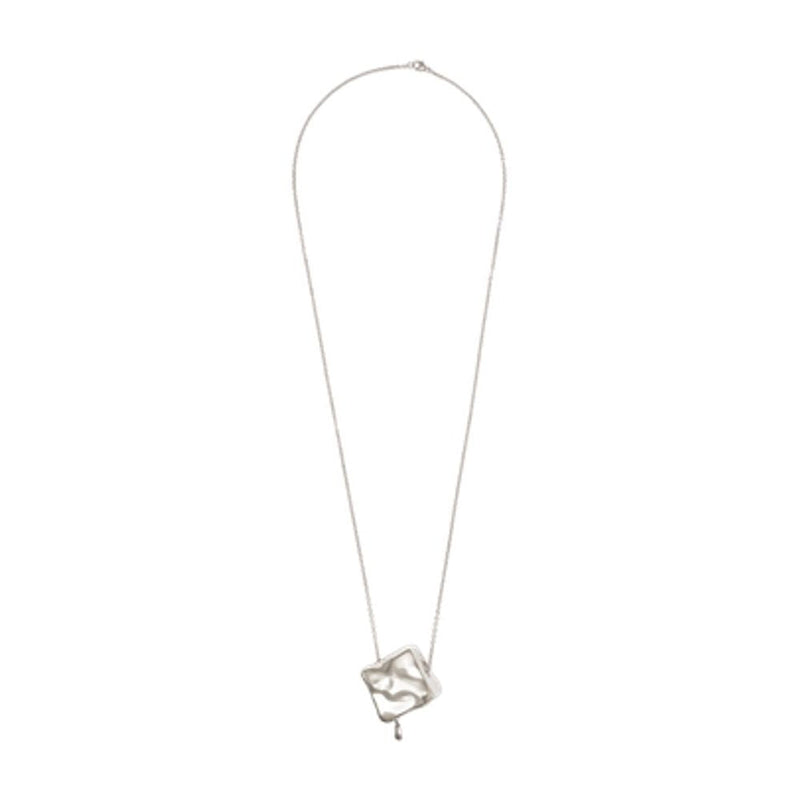 Rabanne Sculptural Metal Necklace — Silver Necklaces