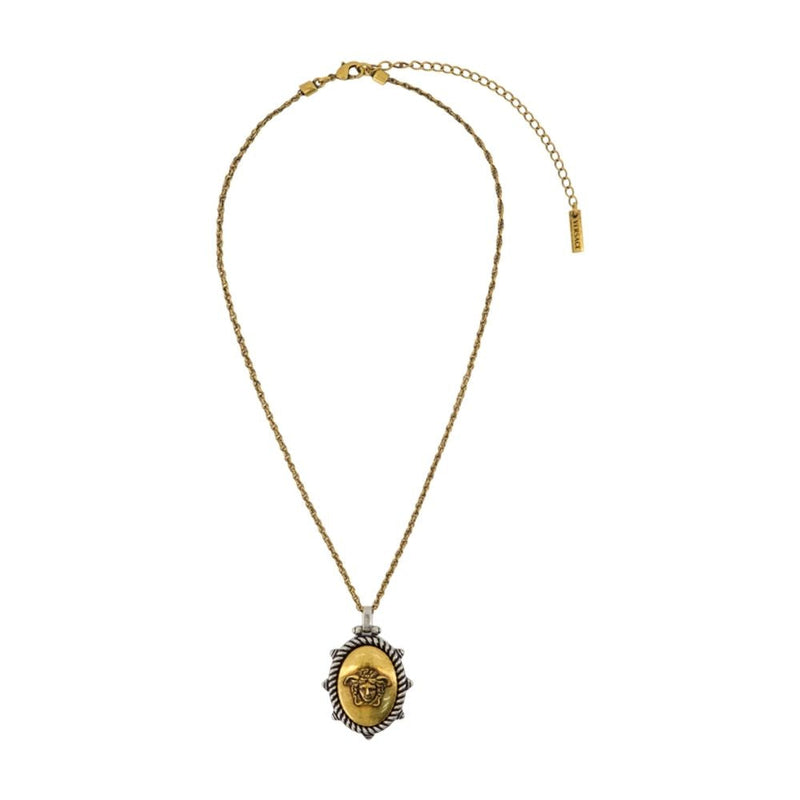 Versace Medusa Logo Pendant — Gold Metal Charms & Pendants