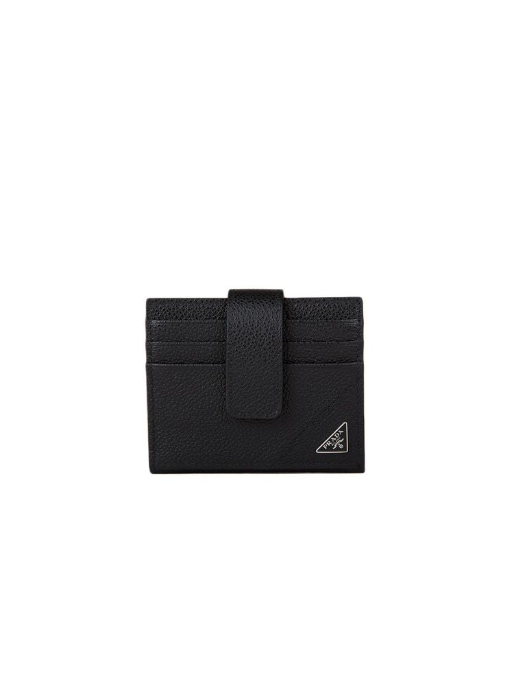 Prada Calfskin Leather Wallet — Black