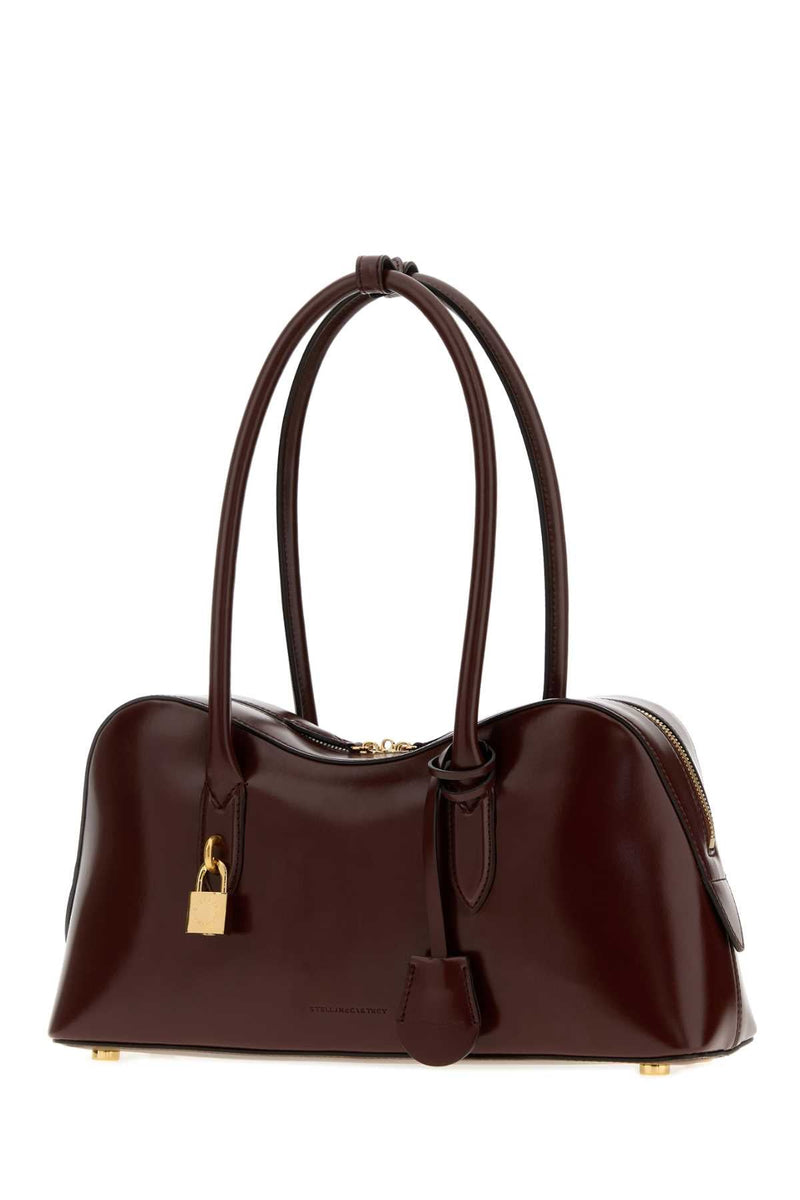 Stella Mccartney Curved Silhouette Shoulder Bag — Brown