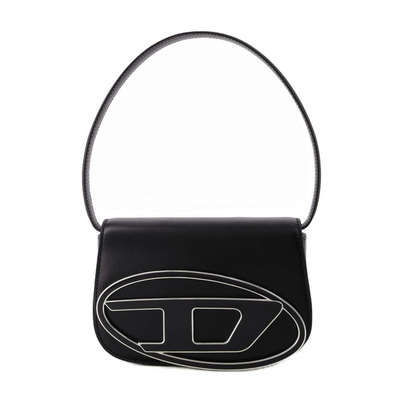 Diesel Leather Shoulder Bag — Black Cowhide