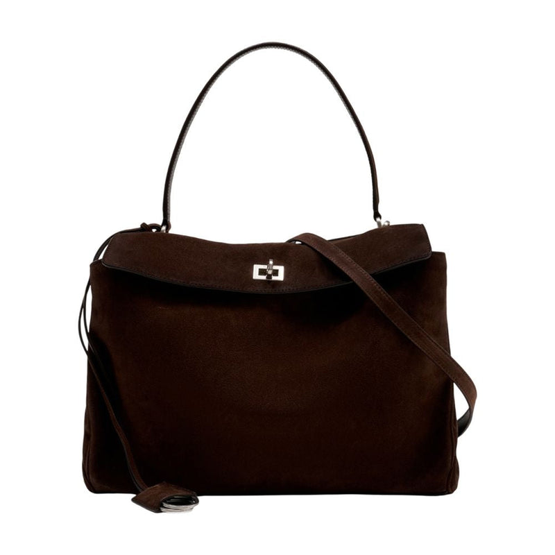 Balenciaga Rodeo Top Handle Bag — Brown Calfskin