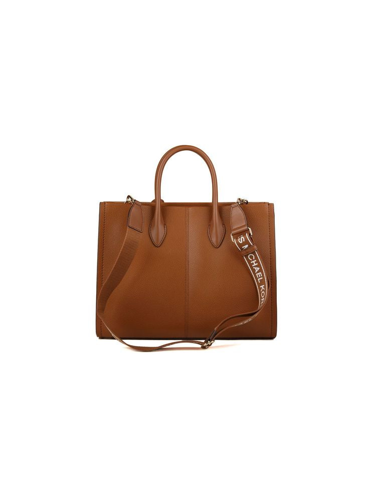 Michael Kors Mirella Tote Bag — Brown Leather