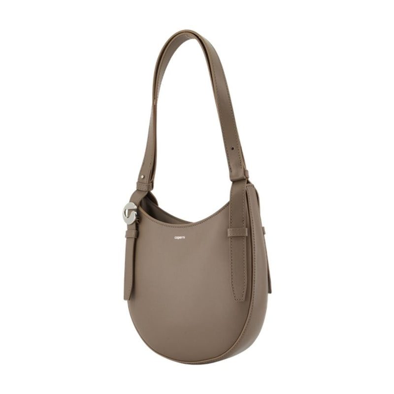 Coperni Calfskin Leather Shoulder Bag — Brown