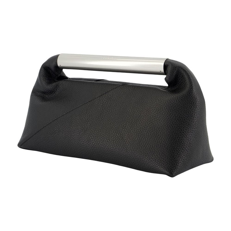 Mm6 Maison Margiela Jappo Top Handle Bag — Black Calfskin