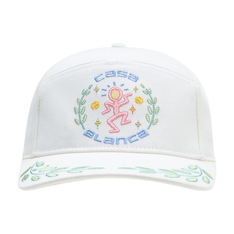 Casablanca A-Sp26-Hat-008-01 Baseball Cap — White Cotton Caps