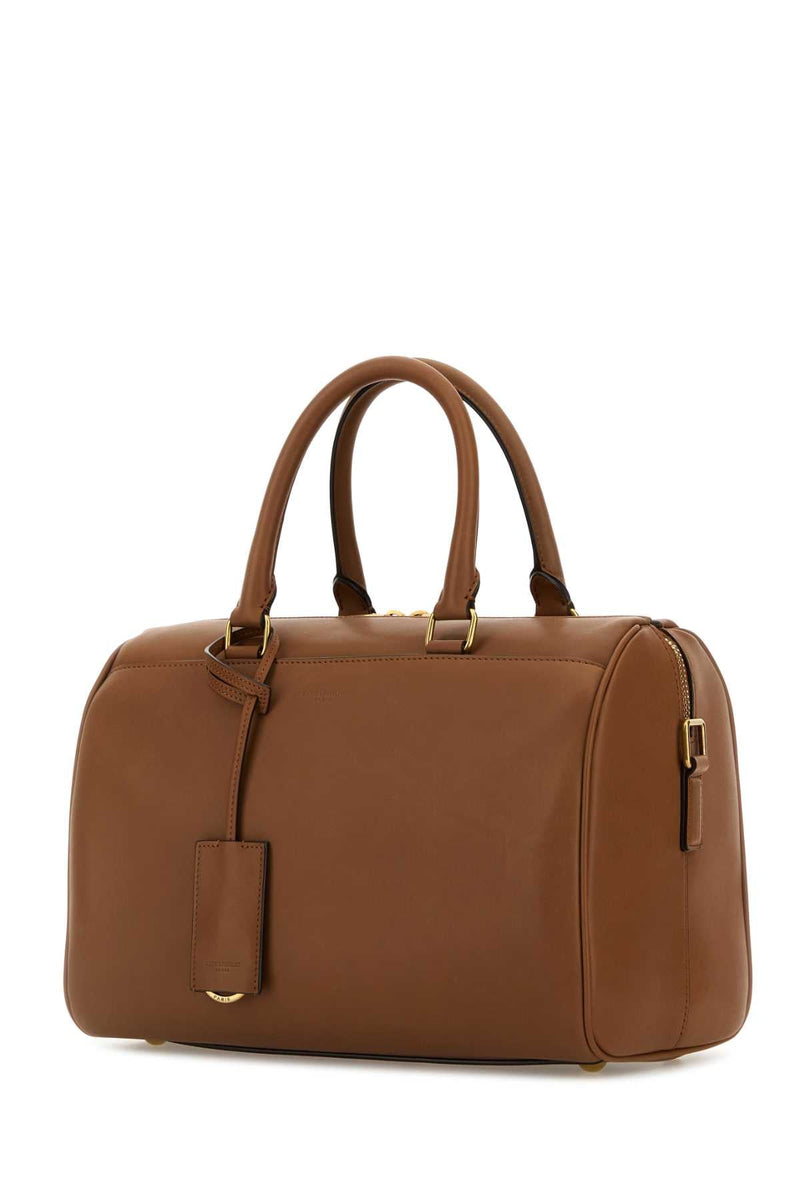 Saint Laurent Duffle Top Handle Bag — Brown