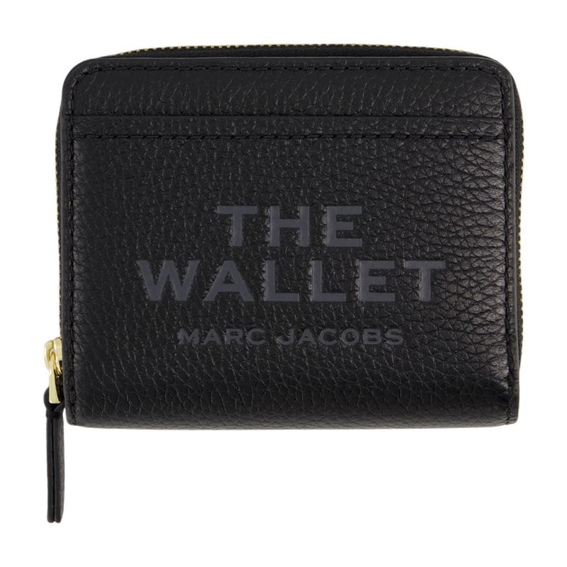 Marc Jacobs Compact Leather Wallet — Black Cowhide
