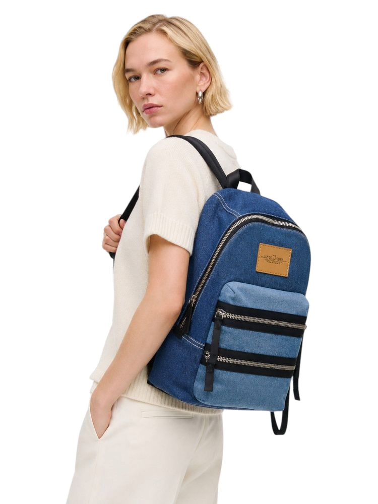 Marc Jacobs Cotton Denim Backpack — Blue