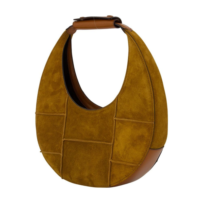Staud Moon Hobo Bag — Brown Calfskin