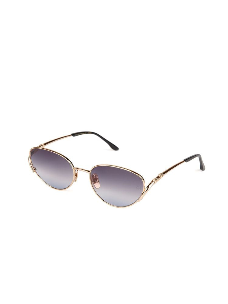 Ana Hickmann Ah3354 Gradient Lens Metal Sunglasses — Gold