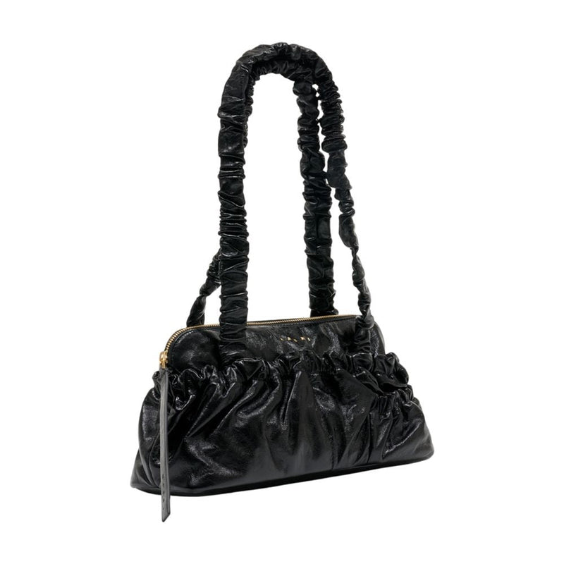 Marni Shoulder Bag — Black Calfskin
