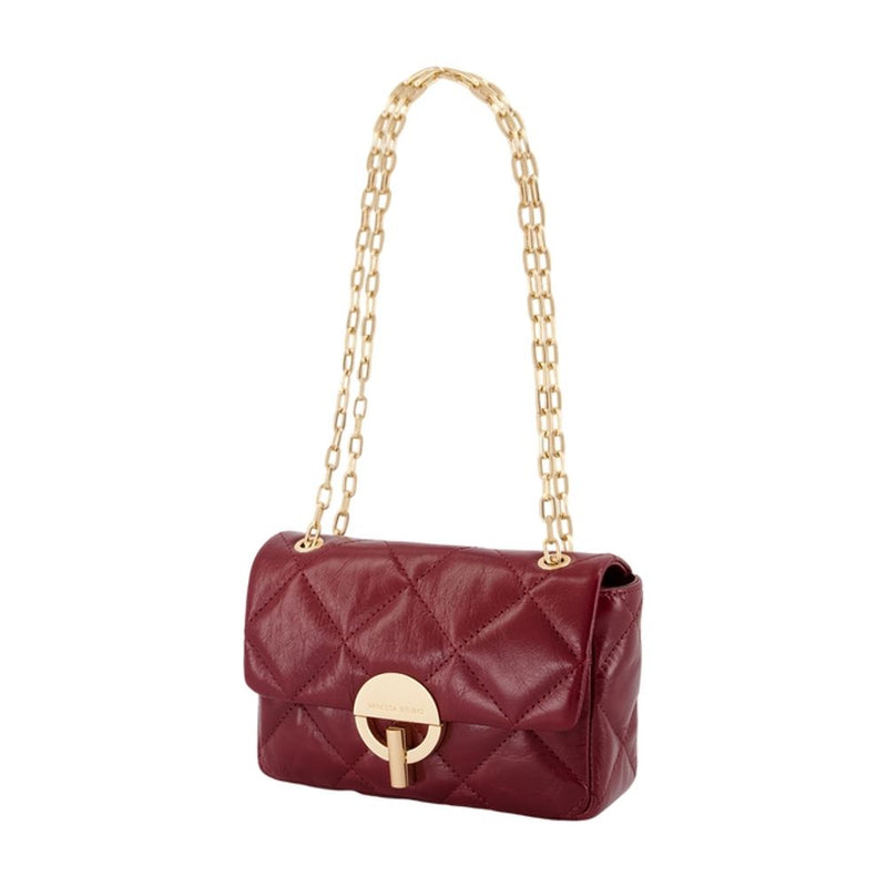 Vanessa Bruno Moon Moyen Crossbody Bag — Red Cowhide