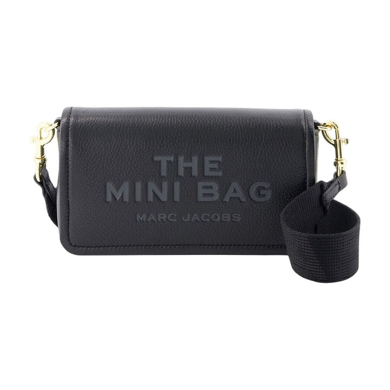 Marc Jacobs Leather Crossbody Bag — Black Cowhide
