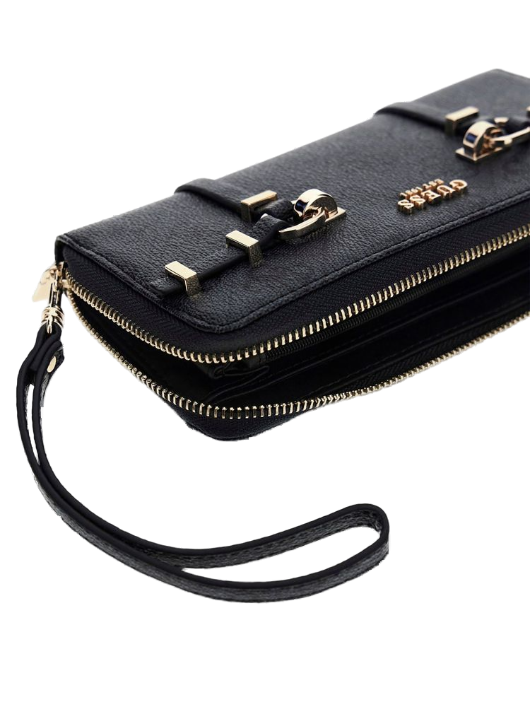 Guess Leona Wallet — Black Polyurethane