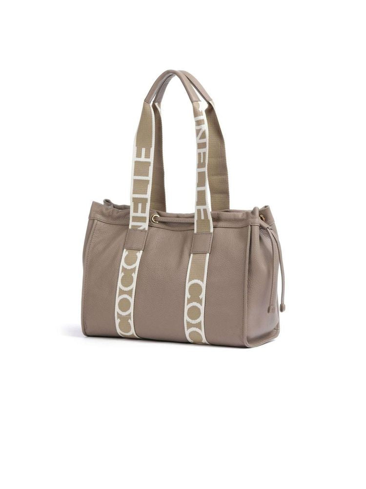 Coccinelle Tote Bag — Taupe Cow Leather