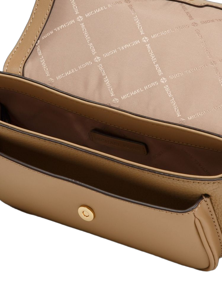 Michael Kors Jet Set Travel Crossbody Bag — Camel Leather