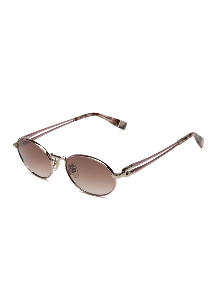 Furla Sfub30 Metal Oval Sunglasses — Pink