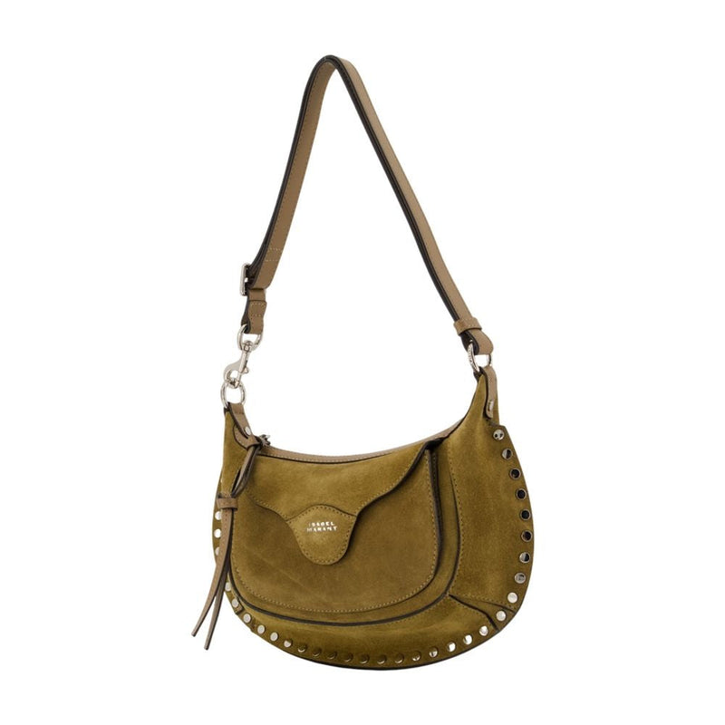 Isabel Marant Moon Pocket Shoulder Bag — Khaki Calfskin