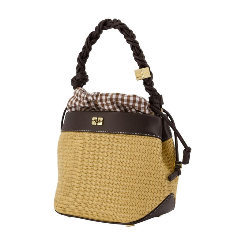 Ganni Shoulder Bag — Brown Synthetic