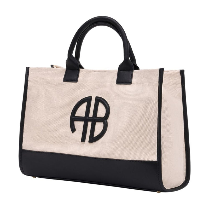 Anine Bing Tote Bag — Beige Cotton