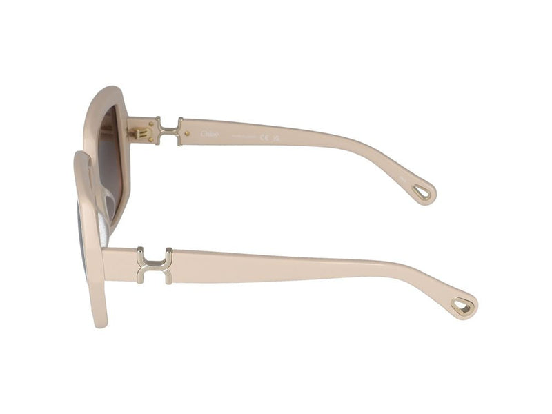 Chloé Ch0301s Oversized Square Acetate Sunglasses — Ivory