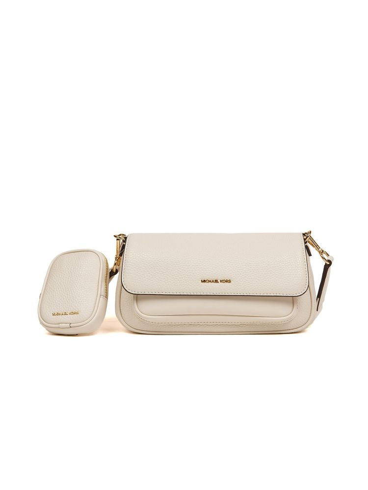 Michael Kors Crossbody Bag — Beige Leather