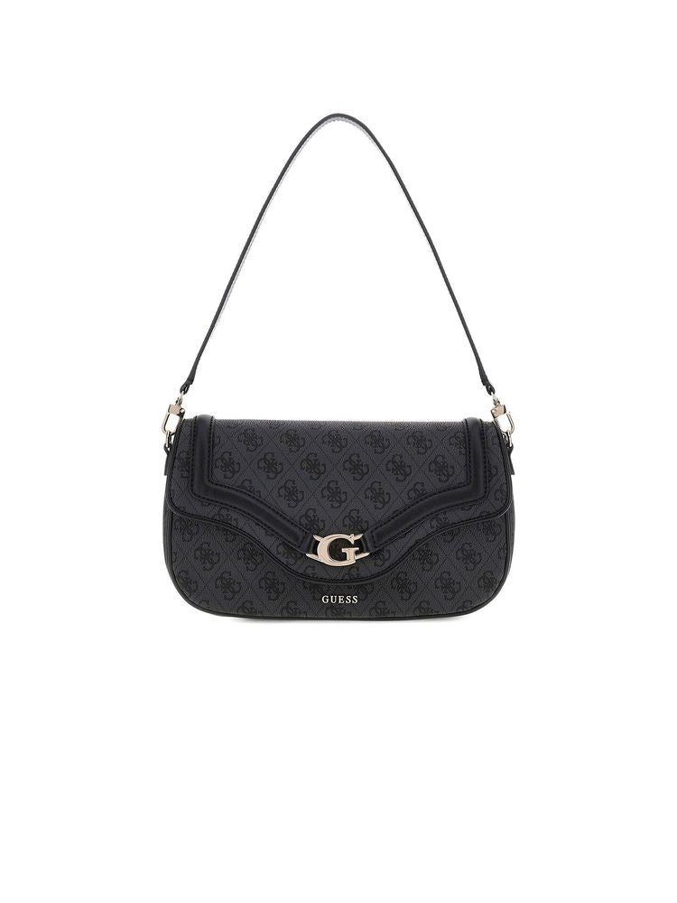 Guess Shoulder Bag — Black Polyurethane