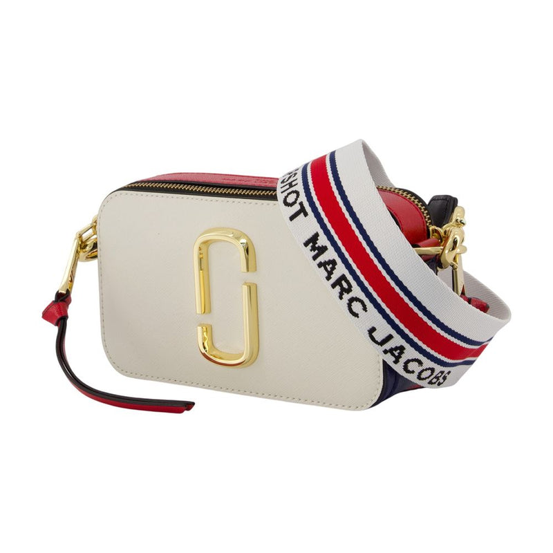 Marc Jacobs The Snapshot Crossbody Bag — White Cowhide